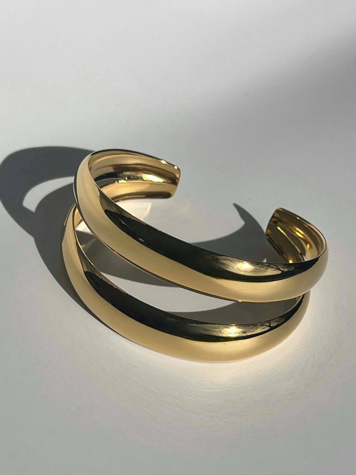 Gold Double Layer Bangle