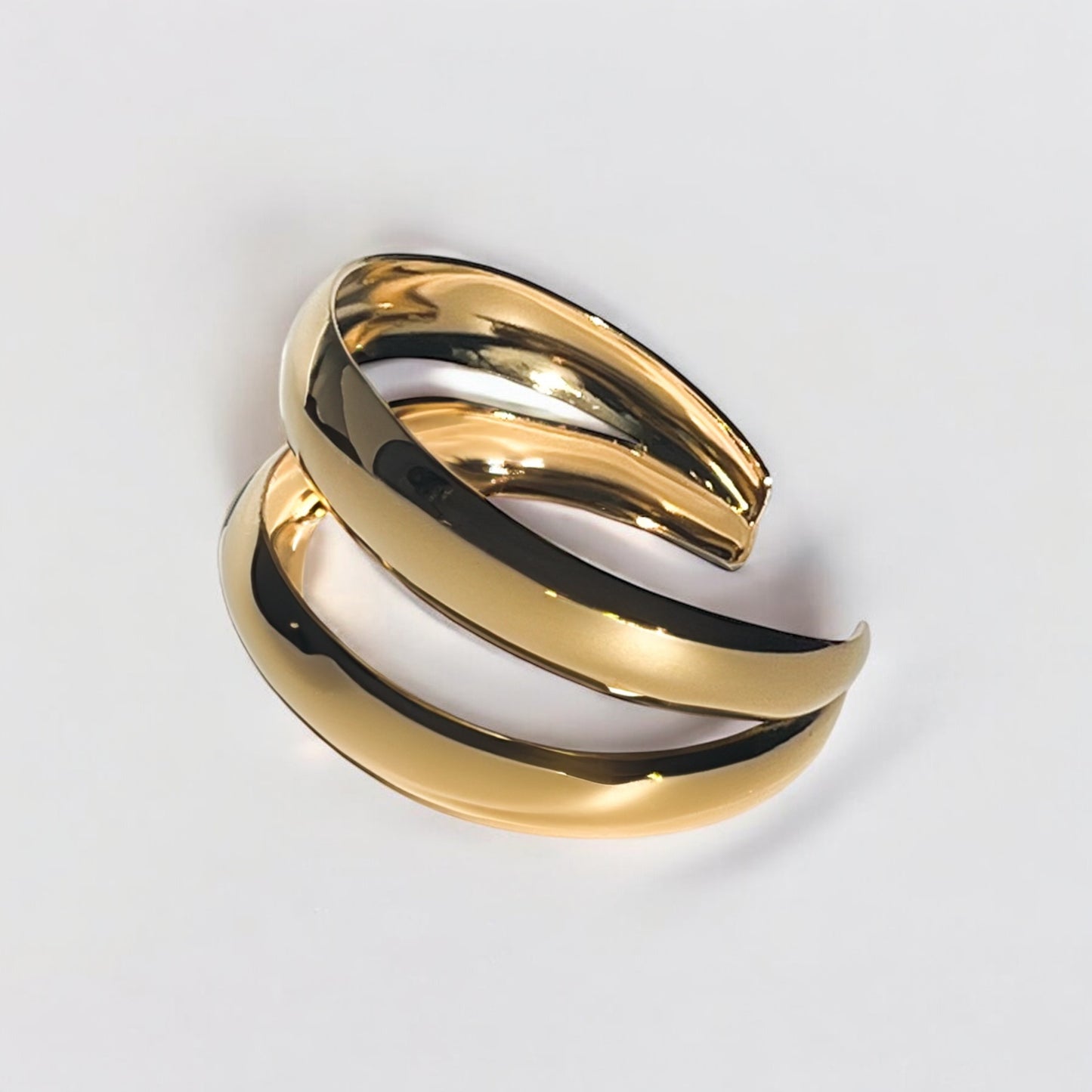 Gold Double Layer Bangle