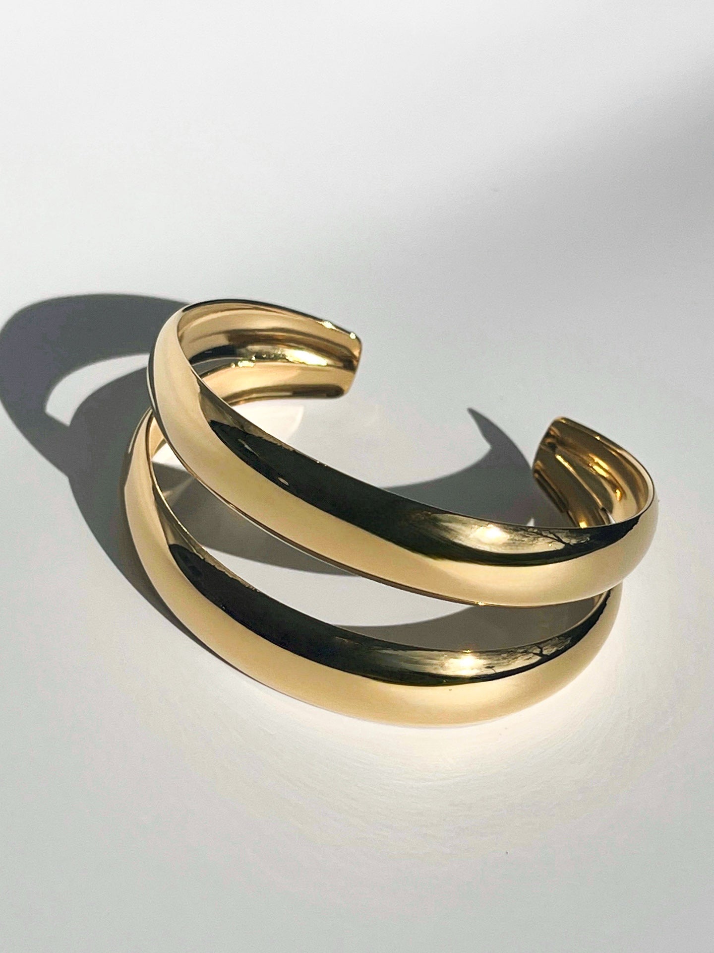 Gold Double Layer Bangle